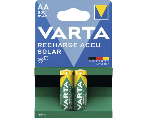 Acumulatori lămpi solare Varta AA 1,2V 800mAh, pachet 2 bucăți