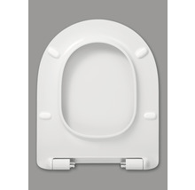 REIKA Capac WC Mito, închidere lentă, Quick&Clean, balamale inox, alb-thumb-3