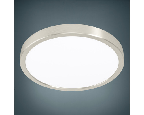 Panou cu LED integrat Fueva5 20W 2300 lumeni Ø28,5 cm, montaj aplicat, lumină caldă, alb/nichel mat-0