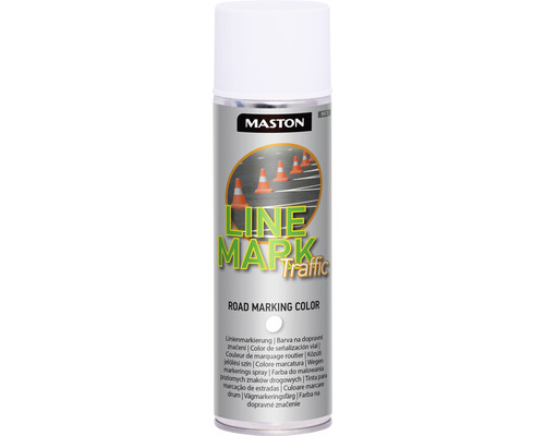 Vopsea spray pentru marcaj rutier Maston Linemark Traffic alb 500 ml-0