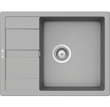 Chiuvetă bucătărie cu o cuvă Schock Ronda D-100L 65x50 cm, cu picurător, reversibilă, Cristalite Croma-thumb-0