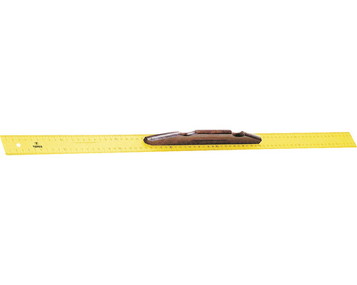 Riglă pentru măsurat & trasat Topex 750mm, cu mâner de lemn-0