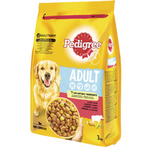 Hrană uscată pentru câini Pedigree Adult cu vită și legume 3 kg-thumb-0