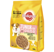 Hrană uscată pentru câini Pedigree Junior Talie Mică cu pui și orez 500 g-thumb-0