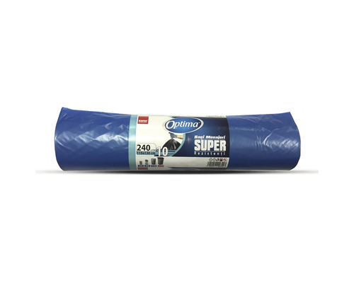 Saci menajeri Sano Optima Super 240L 115x130 cm, albastru, rolă 10 bucăți