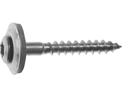 Holșuruburi cu cap semibombat Torx și șaibă cauciucată Connex 4,5x35 mm oțel inox A2, 100 bucăți, pentru tinichigerie-0