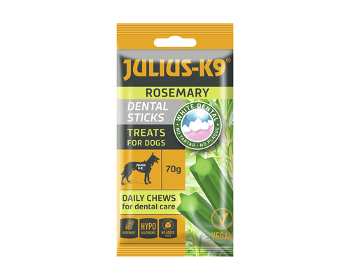 Snack pentru câini JULIUS-K9 Dental Sticks cu rozmarin 70 g