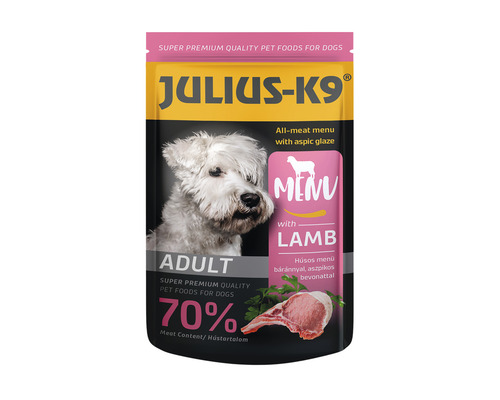 Hrană umedă pentru câini JULIUS-K9 cu miel 125 g