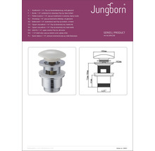 Ventil scurgere Jungborn Pop-UP 1 1/4" alb-thumb-1