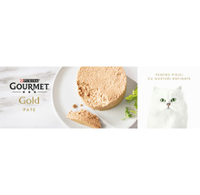 Hrană umedă pentru pisici PURINA Gourmet Gold Mousse cu vită/curcan/ficat/ton 4x85 g-thumb-4