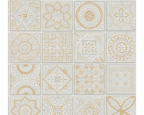 Tapet vlies Vintage Tiles aspect de faianță 10,05x0,53 m