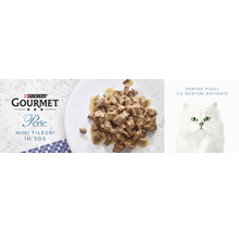 Hrană umedă pentru pisici PURINA Gourmet Perle cu carne și legume în sos 4x85 g-thumb-1