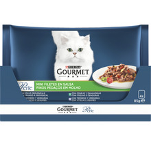 Hrană umedă pentru pisici PURINA Gourmet Perle cu carne și legume în sos 4x85 g-thumb-2