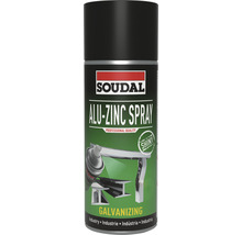 Grund spray aluminiu/zinc pentru metal Soudal gri 400 ml-thumb-0