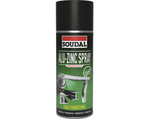 Grund spray aluminiu/zinc pentru metal Soudal gri 400 ml