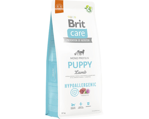 Hrană uscată pentru câini Brit Care Hypoallergenic Puppy cu miel şi orez 12 kg