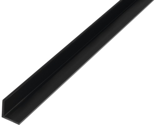 Cornier plastic Kaiserthal 15x15x1,2 mm, lungime 2m, negru