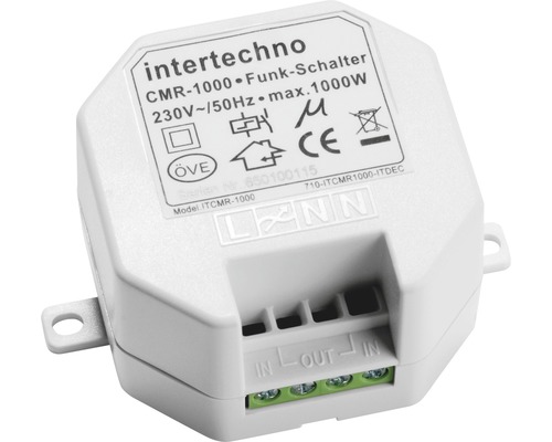 Întrerupător receptor fără fir Intertechno CMR-1000 max. 1000W, montaj în doză