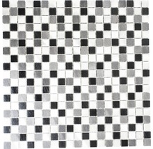 Mozaic aluminiu antracit-negru 31,7x31,7 cm-thumb-0