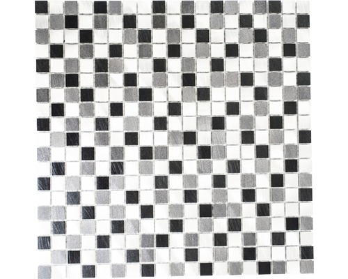 Mozaic aluminiu antracit-negru 31,7x31,7 cm-0