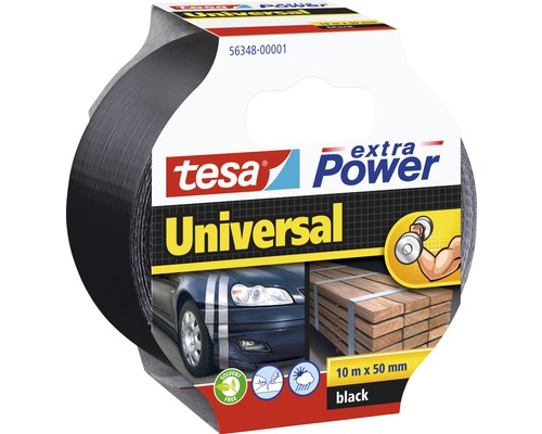 Banda pentru reparatii tesa extra Power Universal neagra 10 m x 50 mm