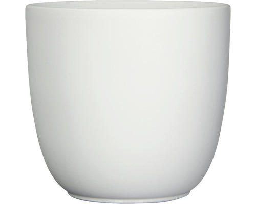 Ghiveci Tusca, ceramică, Ø 28 cm, H 25 cm, alb mat-0