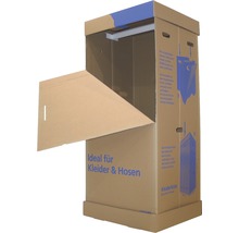 Cutie carton CargoPoint 515x600x1350 mm, cu bară pentru transport haine-thumb-0