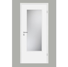 Foaie de ușă Pertura Soley albă 73,5x198,5 cm LA-G3 dreapta (nu include sticla)-thumb-0