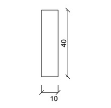 Profil lemn dreptunghiular Konsta pin 10x40x2000 mm calitatea A-thumb-1