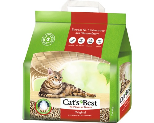 Nisip pentru litieră pisici Cats Best Eco Plus, 10 l