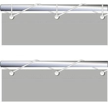 Apărătoare balcon 65x300 cm, gri argintiu-thumb-3