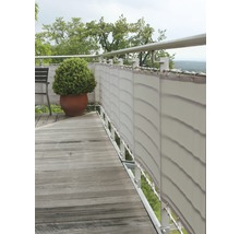 Apărătoare balcon 65x300 cm, gri argintiu-thumb-0