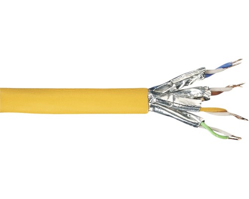 Cablu rețea date STP Cat 6 4x2x23AWG 500MHz portocaliu, inel 50m, perechi ecranate