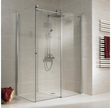 Cabină de duș rectangulară Schulte MasterClass, 120x80x200 cm, ușă glisantă dreapta, sticlă securizată transparentă, profil cromat-thumb-0