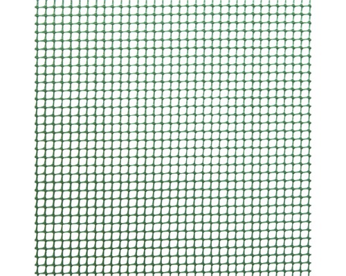Plasă țesătură plastic pentru garduri, ochiuri pătrate 0,5 cm, marfă la metru 100 cm, verde