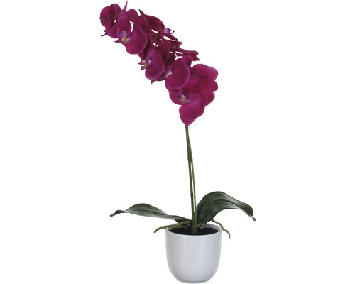 Floare artificială, orhidee, 60 cm, violet-0