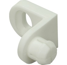 Conector tip „L” pentru fixat PFL spate dulap Hettich max. 6mm, plastic alb, pachet 25 bucăți-thumb-0