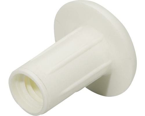 Piuliță conector pentru tub cuplare corpuri Hettich M6, plastic alb, pachet 50 bucăți-0