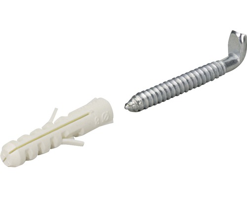 Dibluri plastic cu carlig Hettich 5,5x65 mm, 100 bucati
