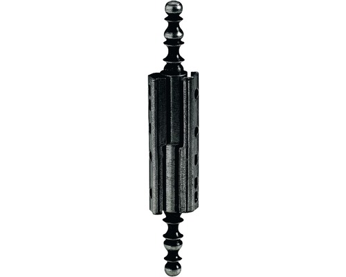 Balama cilindrică decorativă Hettich 40x10 mm, pentru mobilă, oțel vopsit negru, pachet 5 bucăți-0