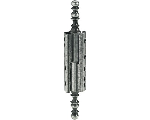 Balama cilindrică decorativă Hettich 40x10 mm, pentru mobilă, oțel antichizat, pachet 5 bucăți-0