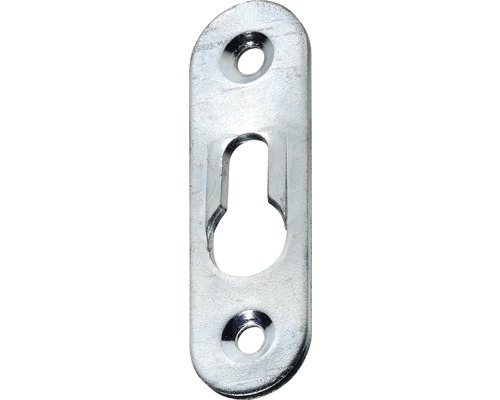 Plăcuță suspendare dulap Hettich 19x62 mm, oțel zincat, pachet 50 bucăți-0