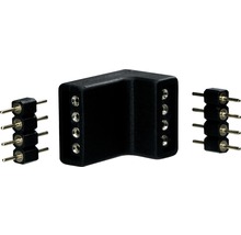 Set conectori de colț Paulmann YourLED max. 60W, 4 piese (2 x alb; 2 x negru)-thumb-3