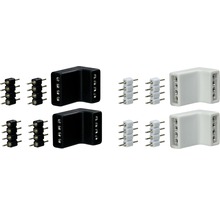 Set conectori de colț Paulmann YourLED max. 60W, 4 piese (2 x alb; 2 x negru)-thumb-5