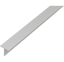 Profil aluminiu tip T Alberts 15x15x1,5 mm, lungime 1m, argintiu-thumb-0