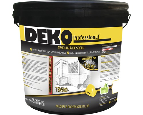 Tencuială decorativă pentru soclu DEKO T8600 Ready Mix cod 8041 25 kg