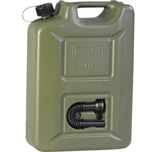 Canistră plastic pentru combustibili Hünersdorff 20L, certificată TÜV, verde-thumb-0