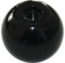 Buton sferic M6 Ø32mm 20buc/pac negru plastic-thumb-0