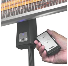Încălzitor electric pentru terasă Eurom TH1800S 1800W, lampă carbon, telecomandă inclusă-thumb-3