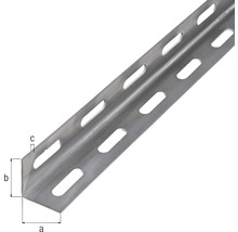 Cornier metalic perforat Kaiserthal 27x27x1,5 mm, lungime 1m-thumb-1